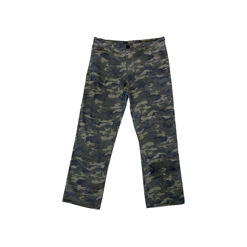 Men's Camo Straight Leg 5-Pocket Utility Pants-40" W